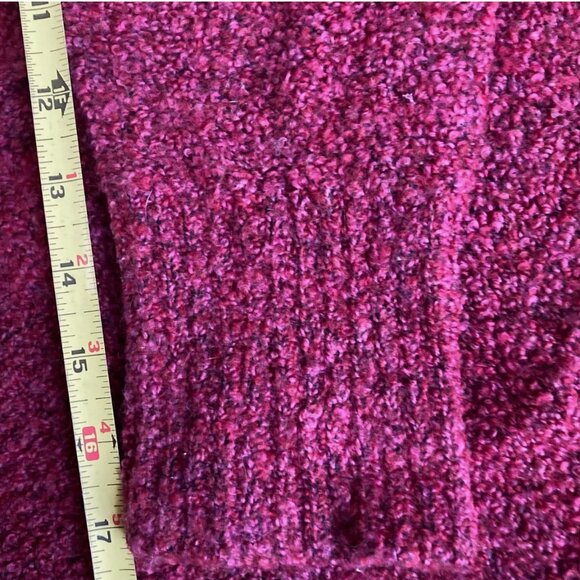 Eileen Fisher Merino Wool Cashmere Blend V Neck Cardigan Sweater L cropped boxy - Picture 4 of 10